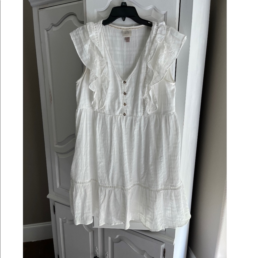 Size L white mini sundress!